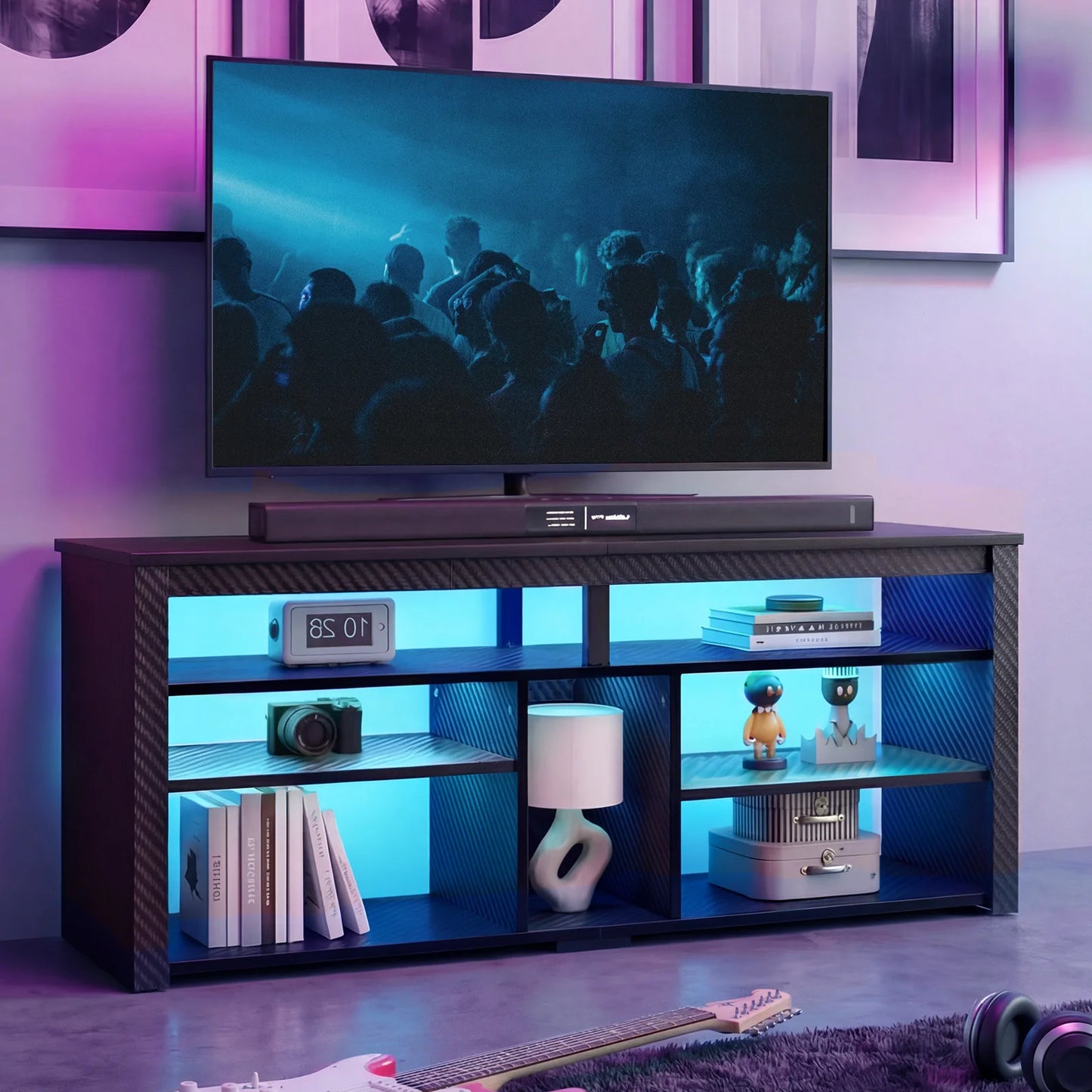 NOST And HOST LED TV Stand With Storage Console Entertainment