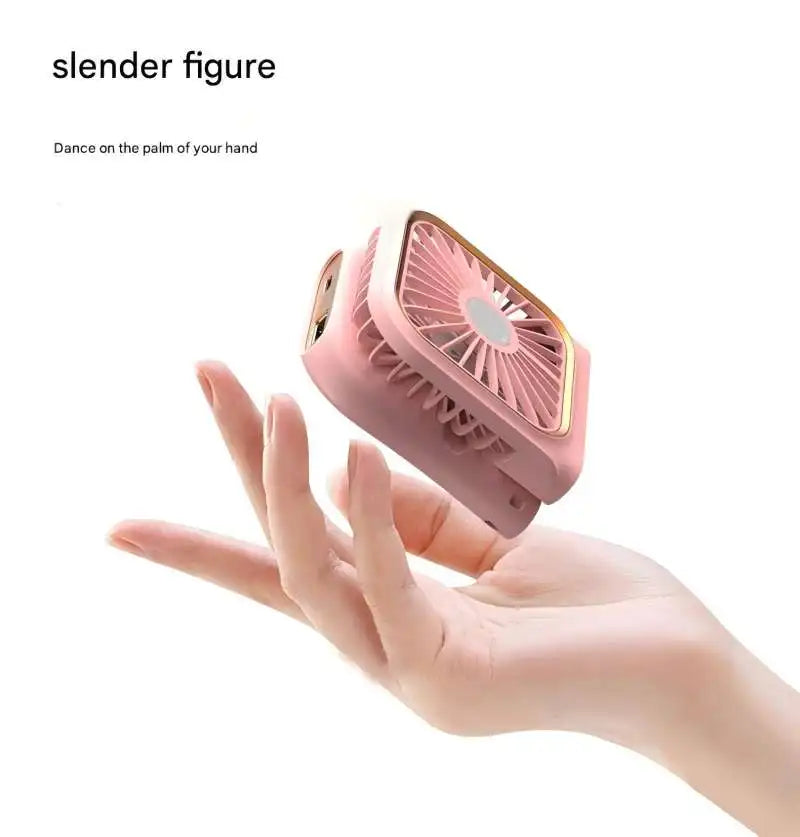 Oeny Portable Handheld Mini Fan With Digital Display USB Rechargeable