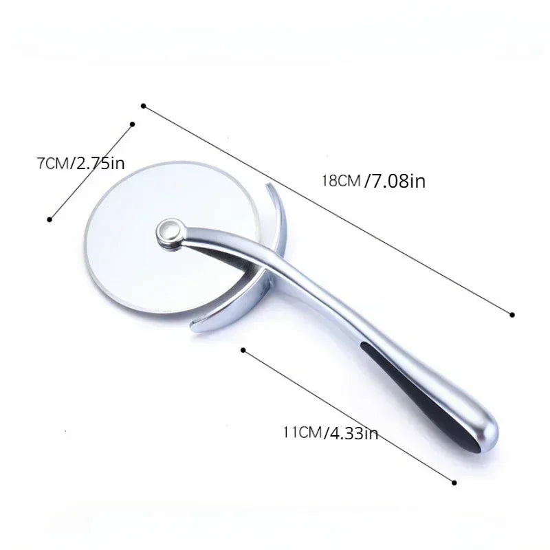 Stainless Steel Pizza Cutter Wheel With Zinc Alloy Handle