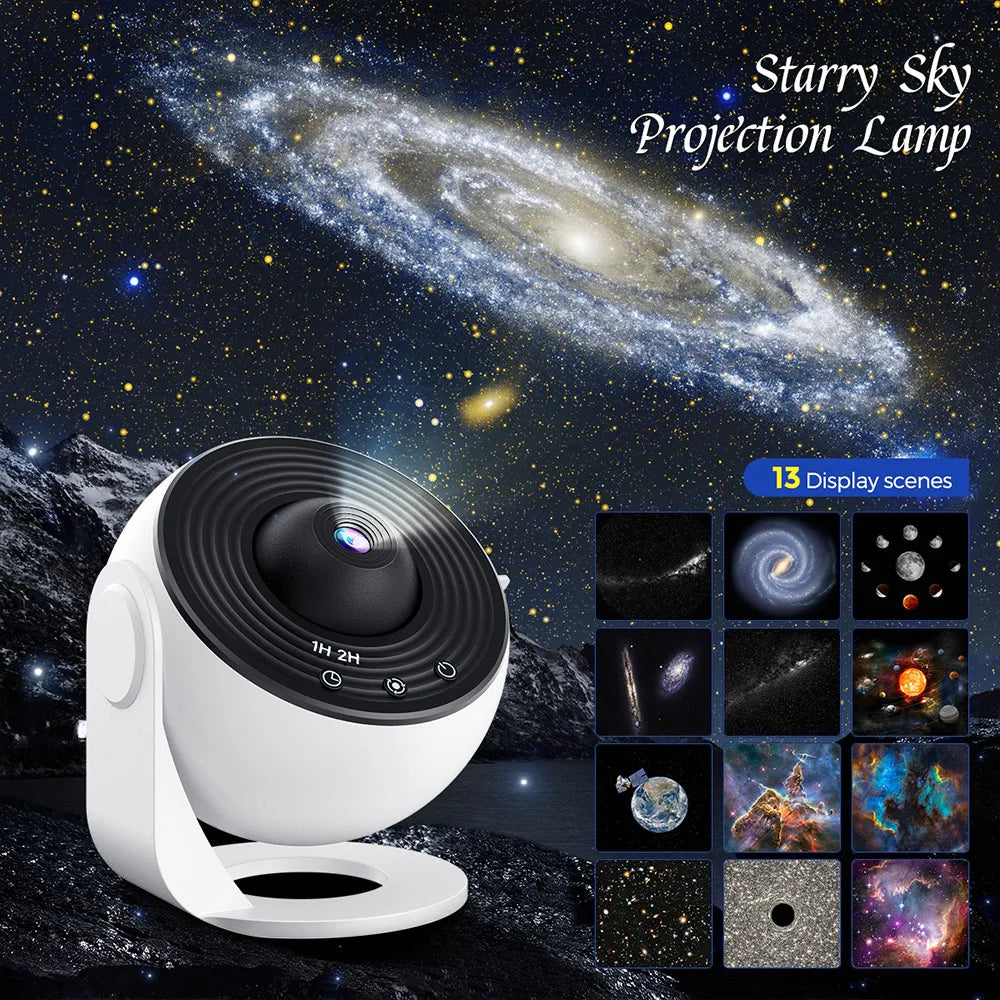 Aiopp Galaxy Projector For Bedroom With HD Images And Adjustable LED Light