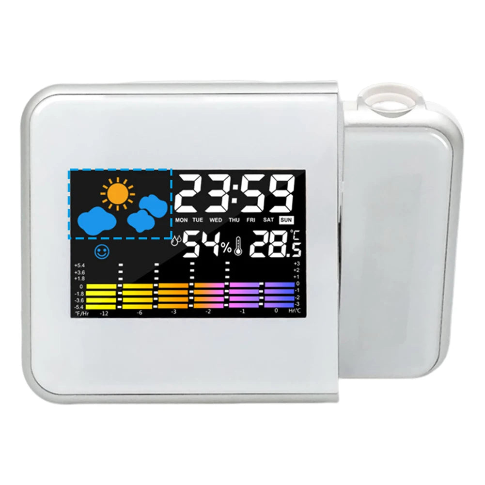 APWIKOGER Smart Alarm Clock With Night Backlight Projection