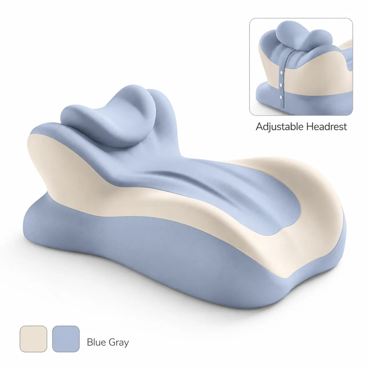 Multifunctional Memory Foam Prone Reading Pillow Relieve Neck Arm Fatigue Removable Headrest Anti-Slip Ideal for Bed Reading Wat