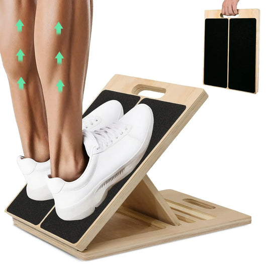 Wood Slant Board Calf Stretcher For Physical Therapy And Stretching
