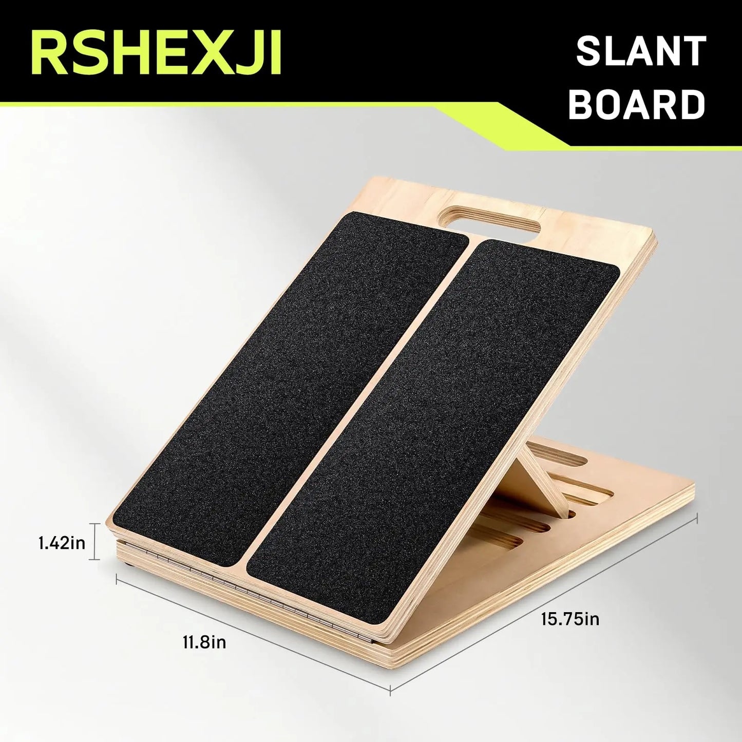 Wood Slant Board Calf Stretcher For Physical Therapy And Stretching