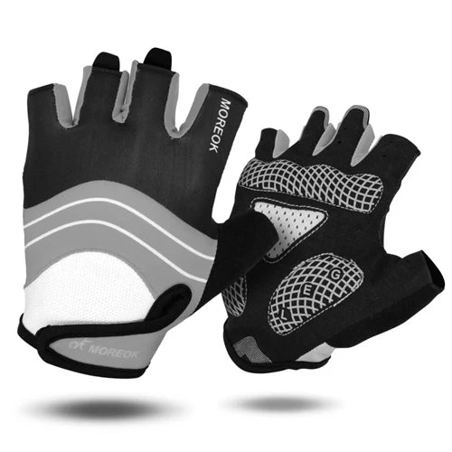 Cycling Half Finger Gloves For Men Women Shockproof Nylon Microfiber