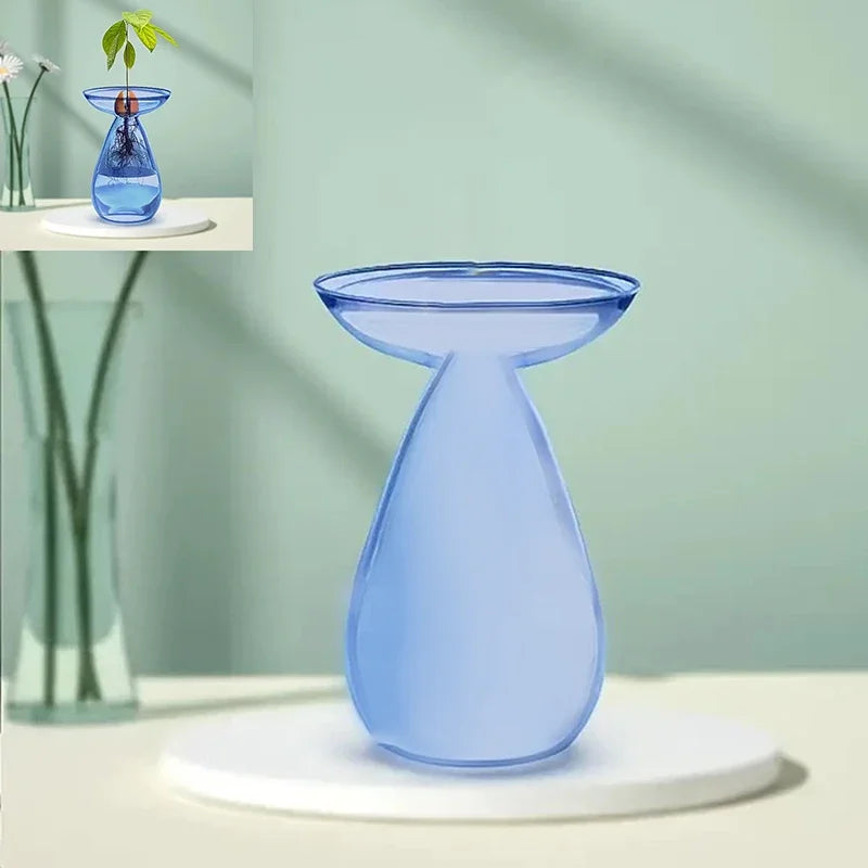 Transparent Avocado Hydroponic Vase Glass Seed Starter Kit Home Decor
