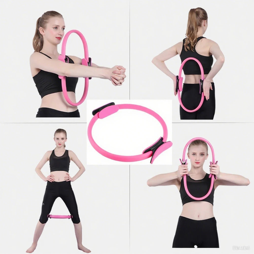APWIKOGER Pilates Ring with Non Slip Handles Fitness Circle