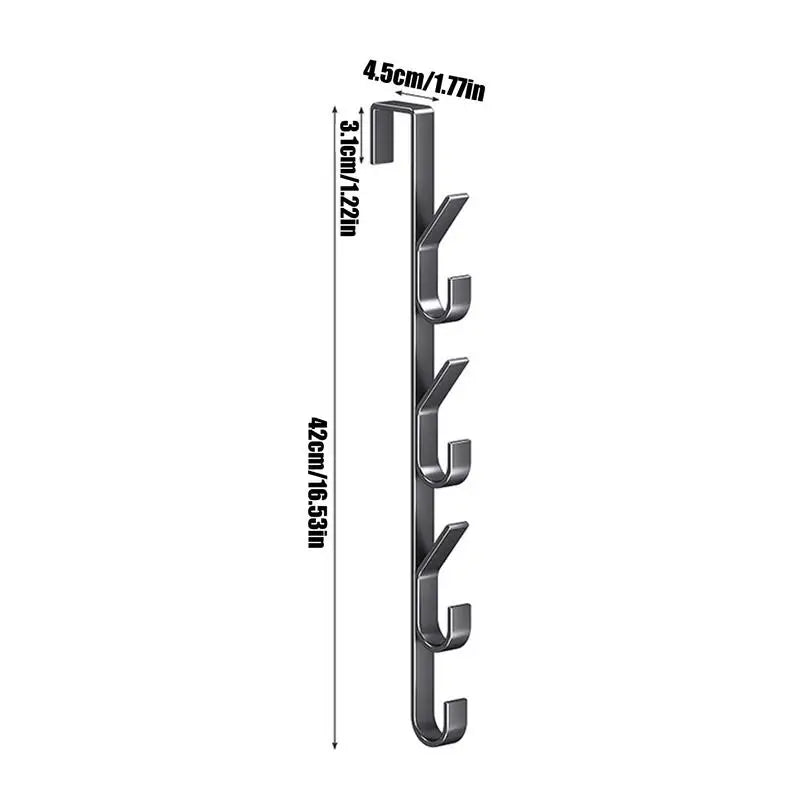 Carbon Steel Door Hanger Over The Door Hooks Versatile Clothes Storage