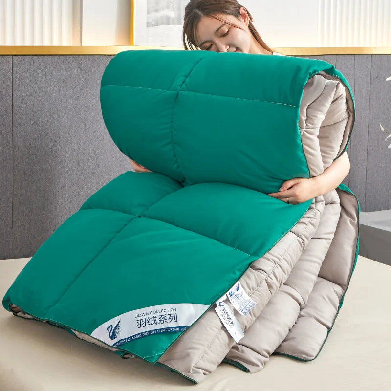 EGW Fluffy Goose Down Like Lightweight Comforter Quilt