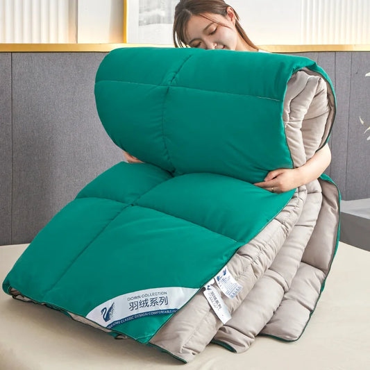 EGW Fluffy Goose Down Like Lightweight Comforter Quilt