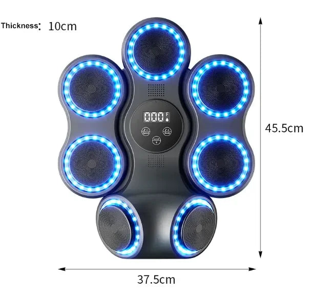 2026 2025 New Model Smart Blue Tooth Music Wall Mounted Boxing Target Music Boxing Machine With Boxing Glovespromote Sales