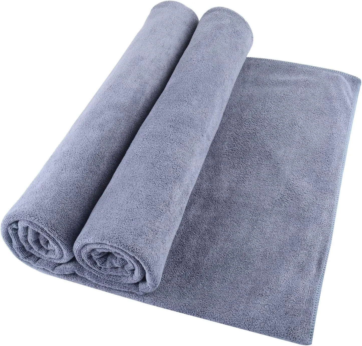 Premium Microfiber Bath Towels 2 Pack for Home and Travel