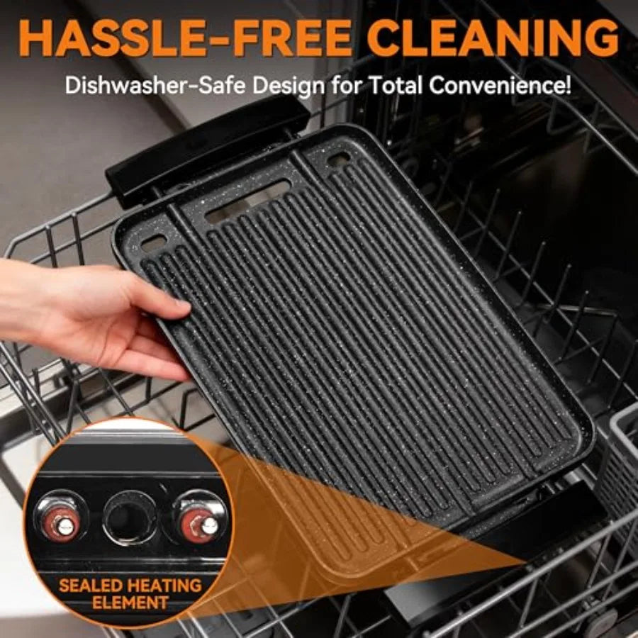 YAO HUI HUANG Searing Grill Griddle 2 in 1 Electric