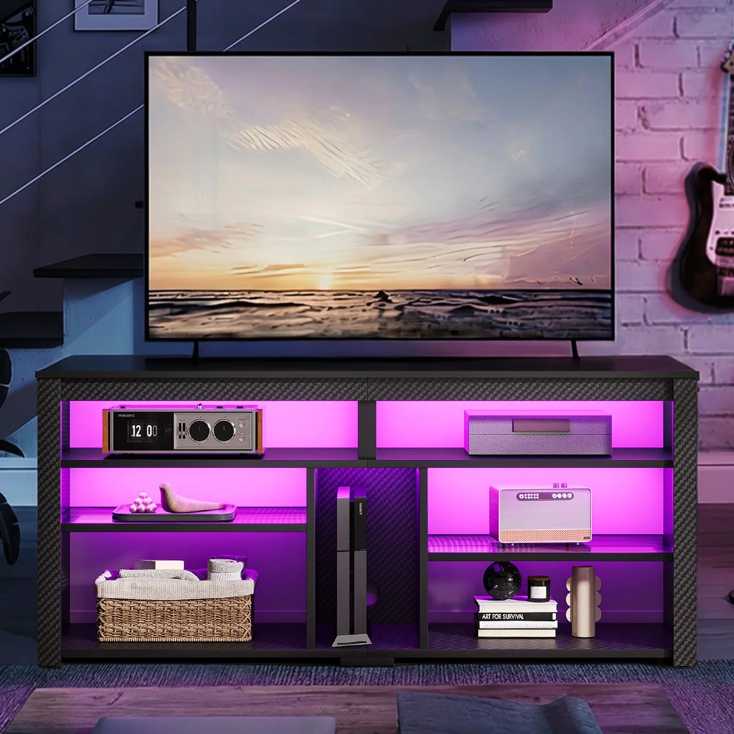 NOST And HOST LED TV Stand With Storage Console Entertainment