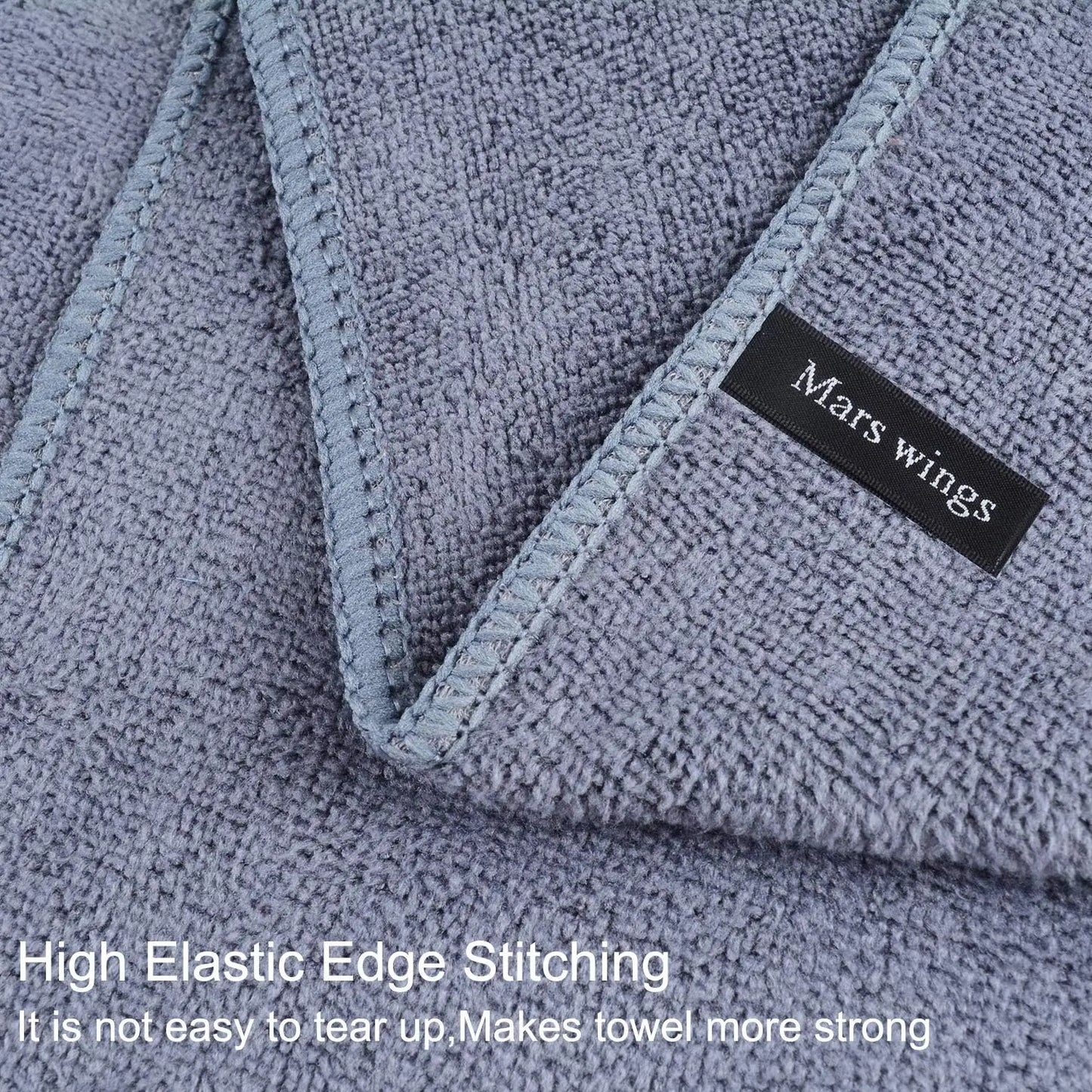 Premium Microfiber Bath Towels 2 Pack for Home and Travel