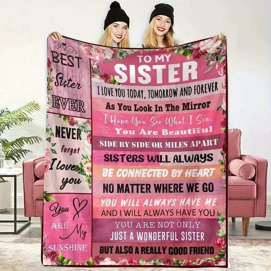Soul Sister Blanket Gift for Best Friends Soft Flannel Sofa