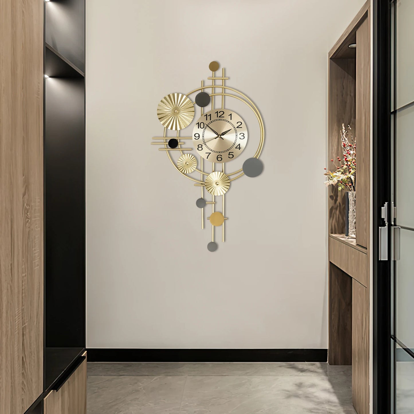 Decorative Wall Clock Silent Non Ticking For Living Room