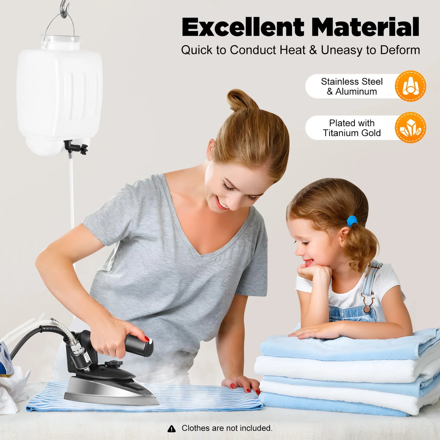Sweetmile 1200W Electric Steam Iron For Dry And Steam Ironing