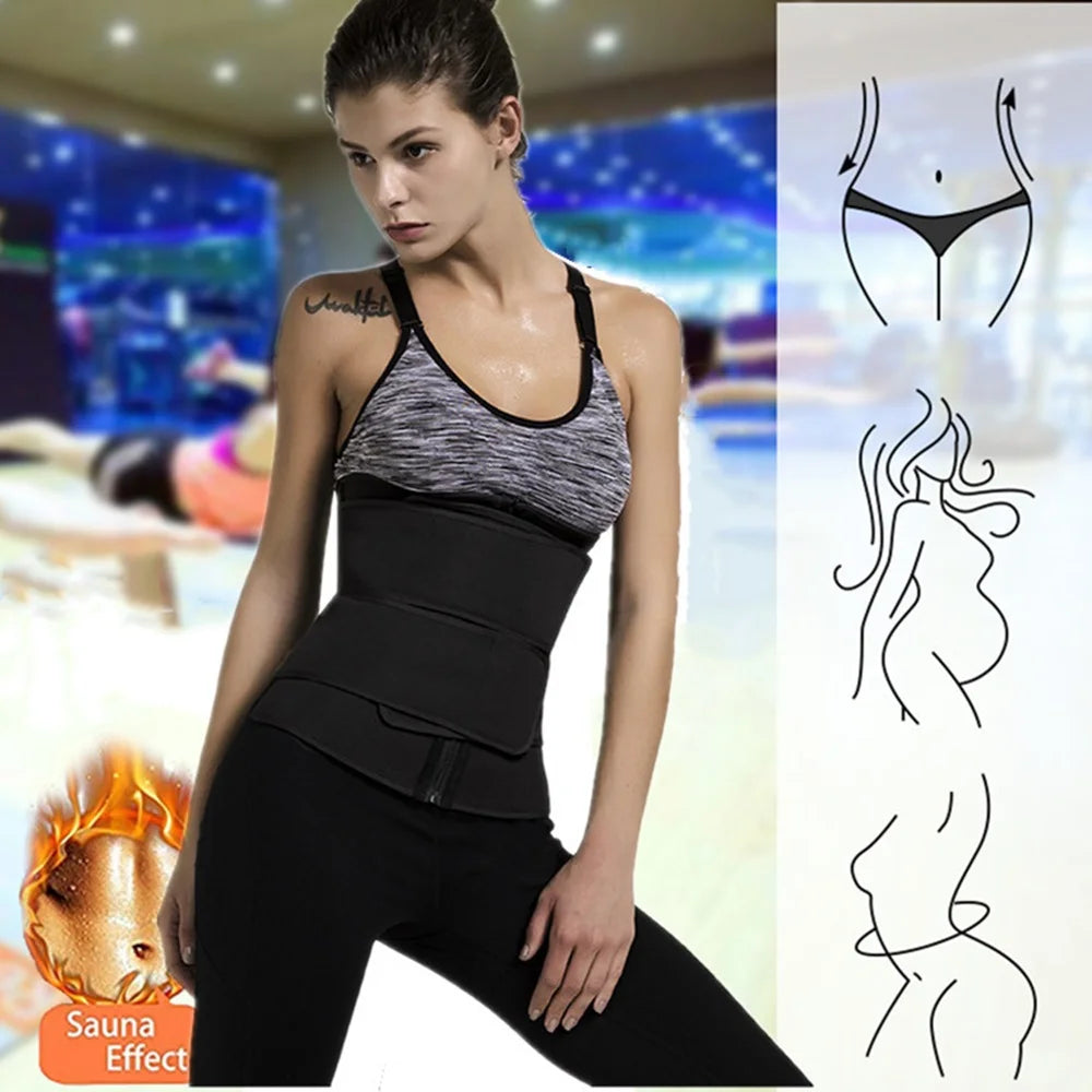 Waist Trainer Slimming Body Shaper Fitness Belt Weight Loss Fat Burning