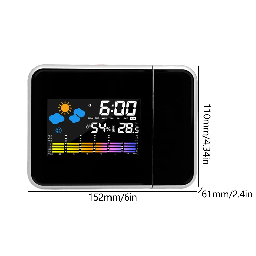 APWIKOGER Smart Alarm Clock With Night Backlight Projection