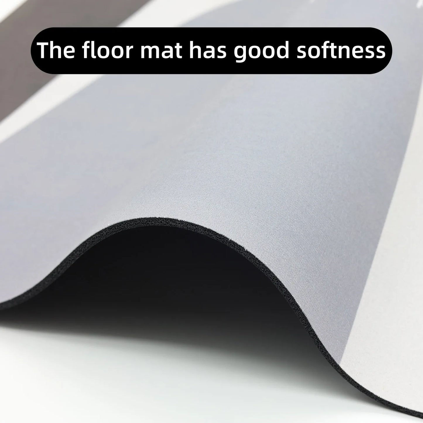 NONECN Rubber Bath Floor Mat Anti Slip Geometric Diatomaceous Earth