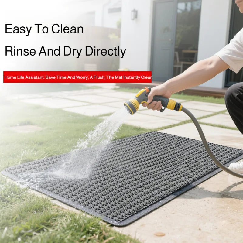 PVC Anti Slip Bath Mat Mesh Floor Mat Bathroom Kitchen