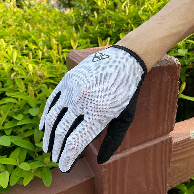 NONECN DUEECO Men Full Finger Cycling Gloves Touchscreen