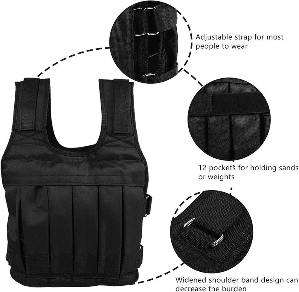 NONED Adjustable Weighted Vest for Cardio Training and Fitness
