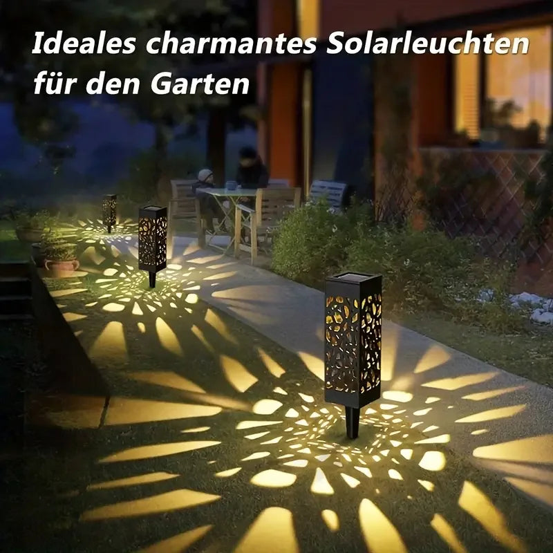 KEWEN 6PCS Solar Powered LED Garden Stake Lights Waterproof
