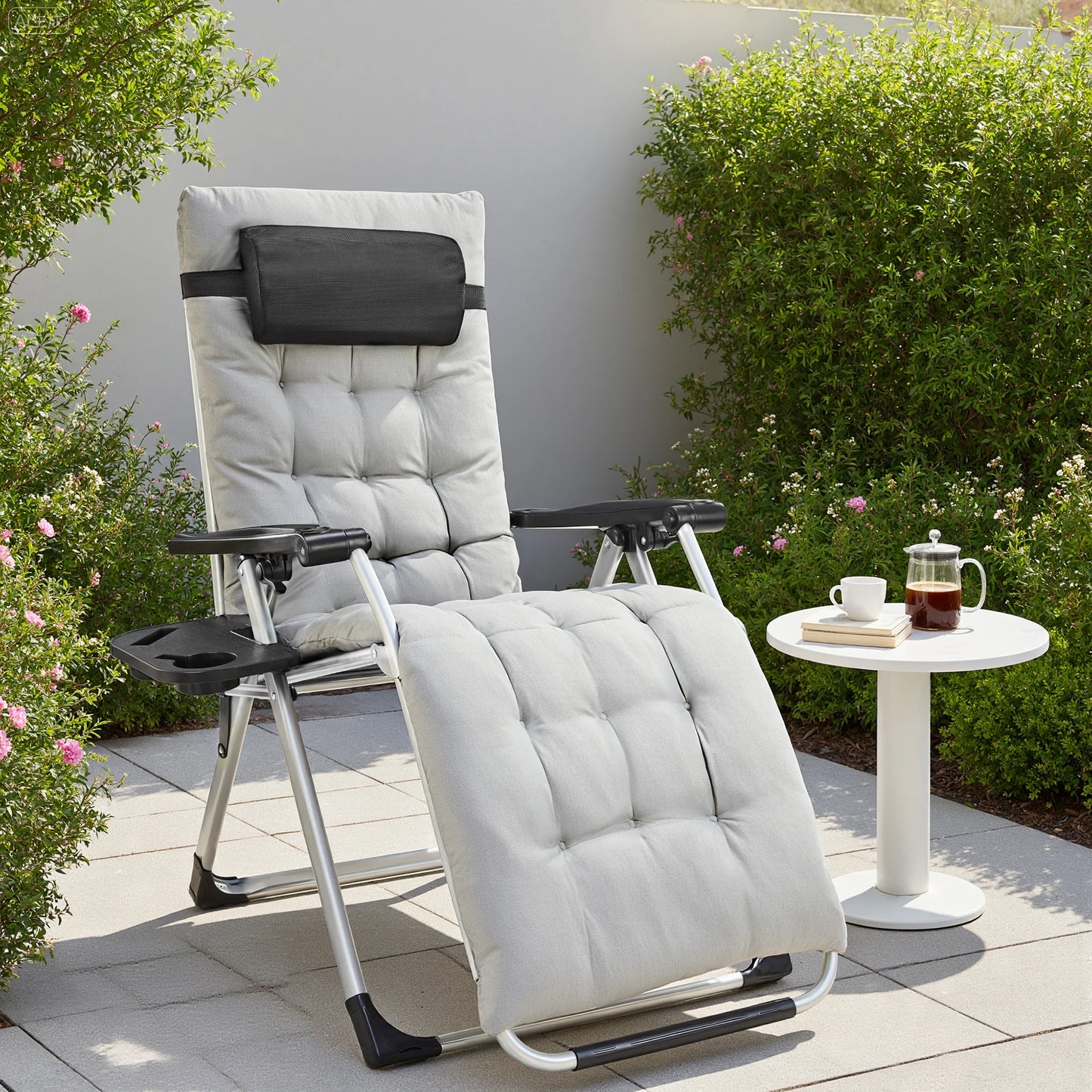 JHK Zero Gravity Two-Person Portable Recliners With Cup Holders