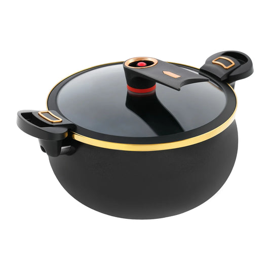Iron Micro Pressure Cooker Nonstick With Auto Release Valve Induction