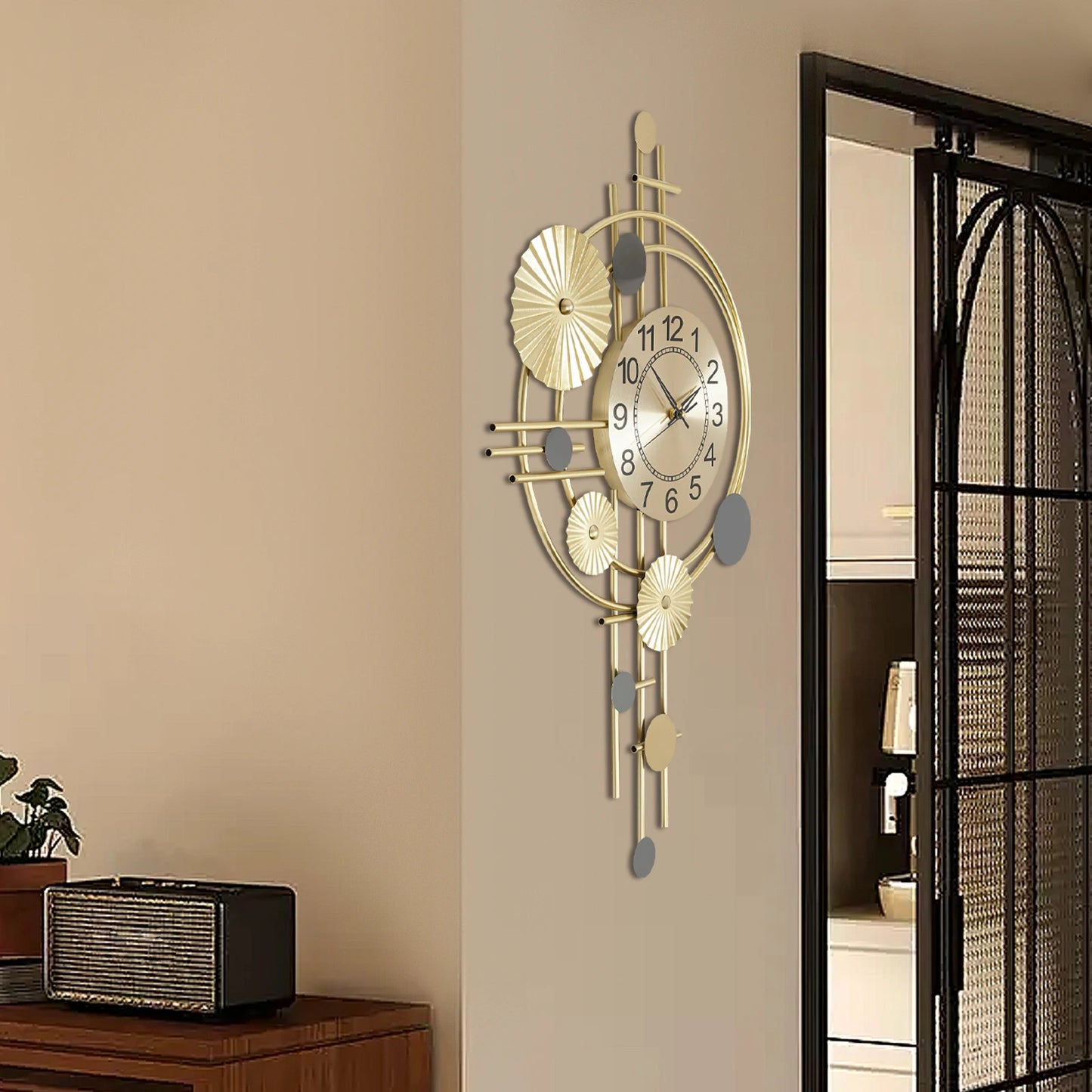 Decorative Wall Clock Silent Non Ticking For Living Room