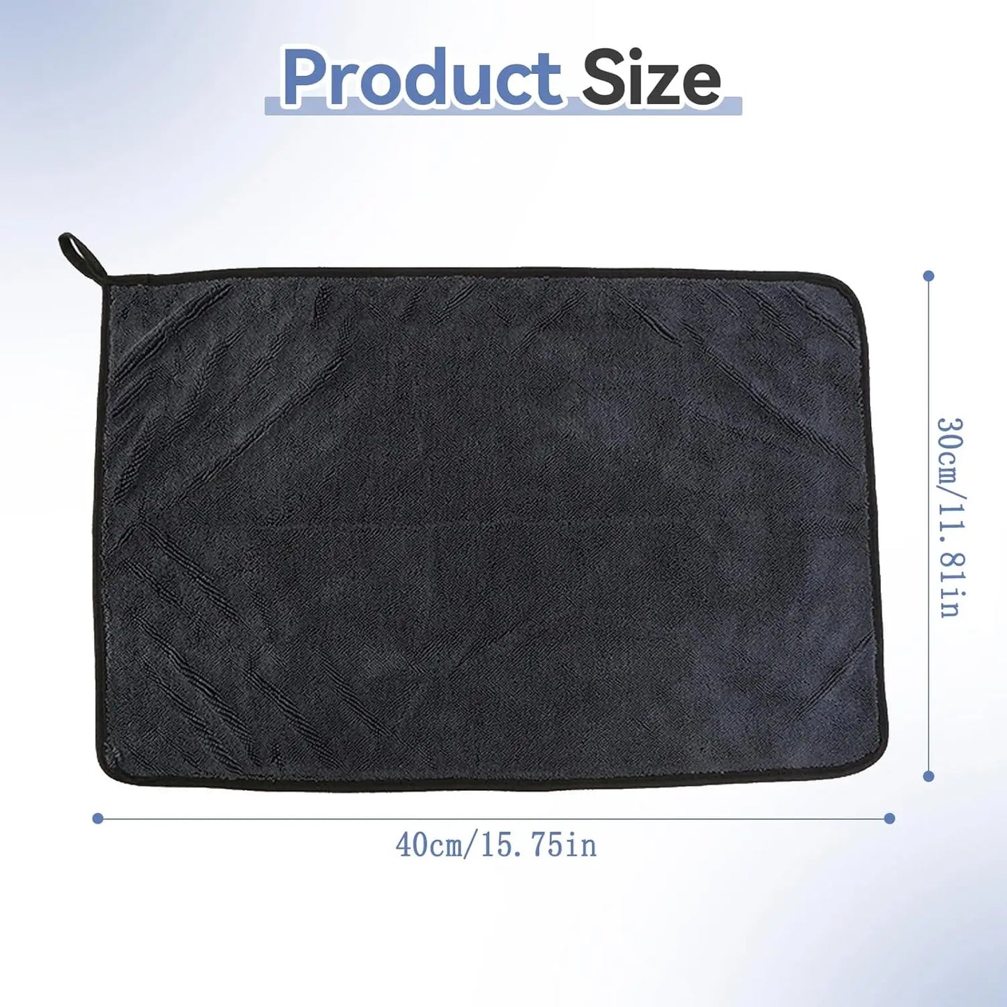 3 Pack Microfiber Cleaning Cloths For Windows Bathroom Home