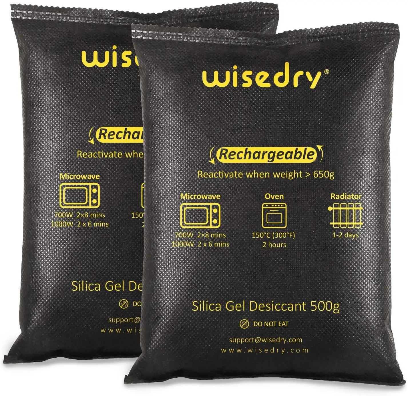 Wisedry Silica Gel Car Dehumidifier Bags GZB5002 Microwave