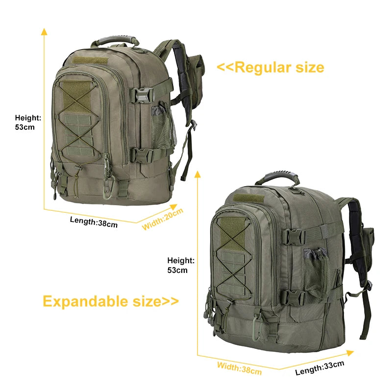 LQARMY Tactical Backpack Molle Army 3 Day Assault Pack