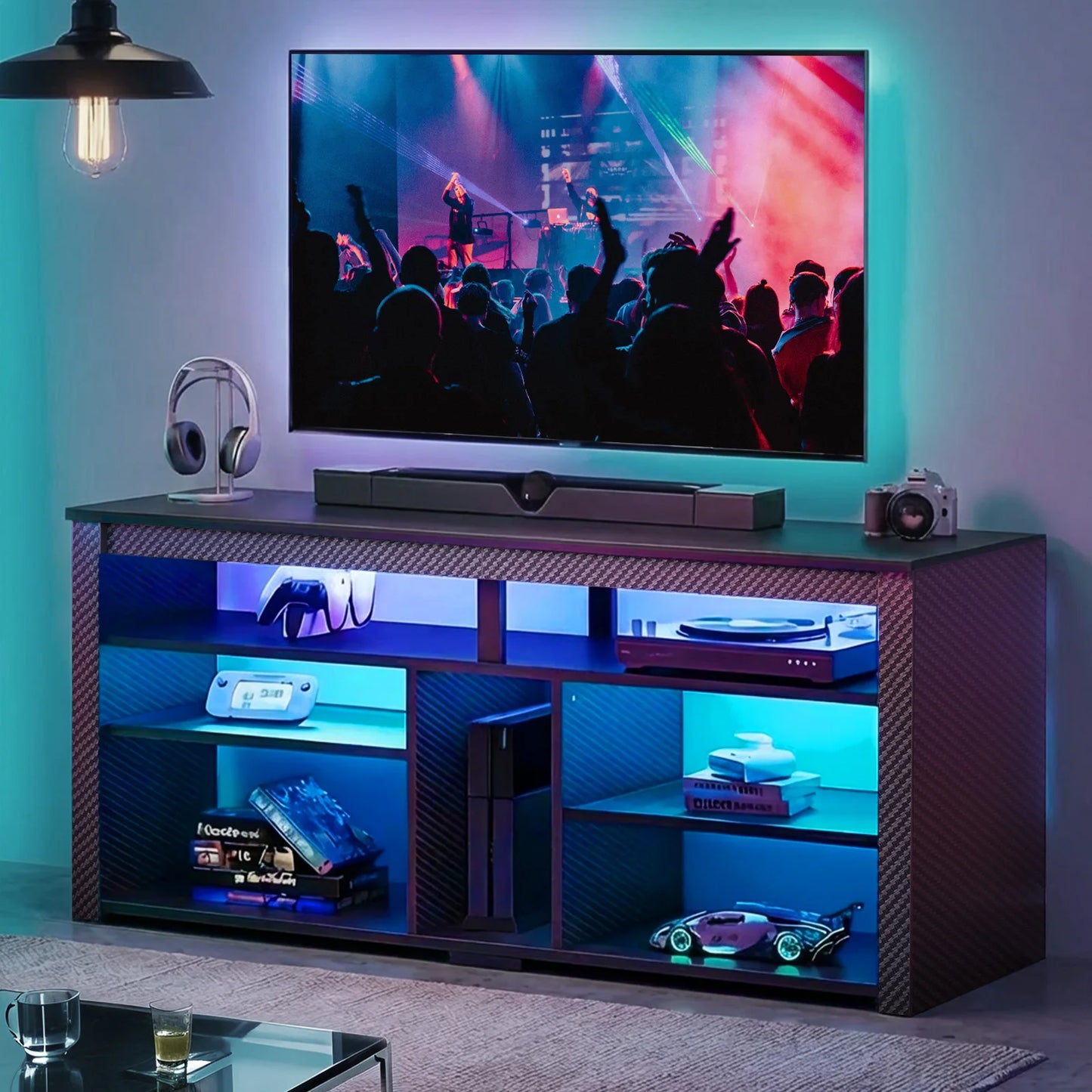 NOST And HOST LED TV Stand With Storage Console Entertainment