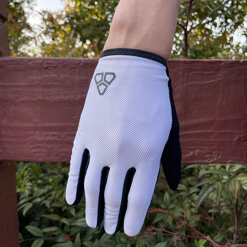 NONECN DUEECO Men Full Finger Cycling Gloves Touchscreen