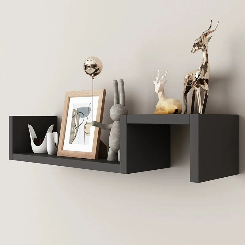 Two Piece Wall Shelf Decor Set Minimalist Easy Install