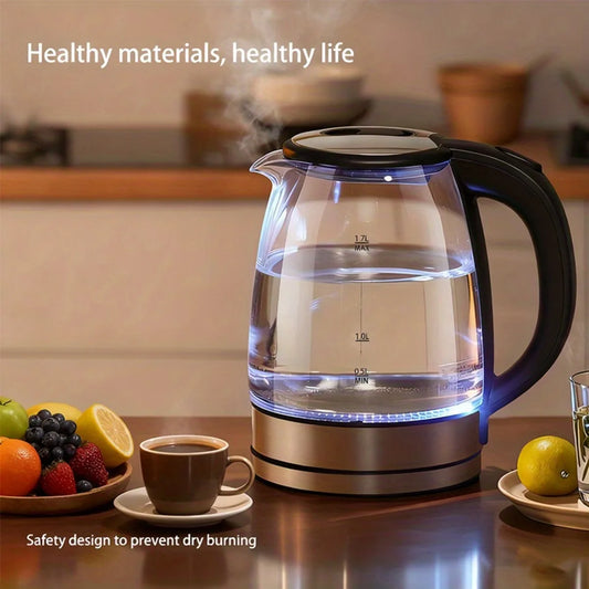 AEHOME Glass Electric Kettle 1000W Anti Dry Burn Tech