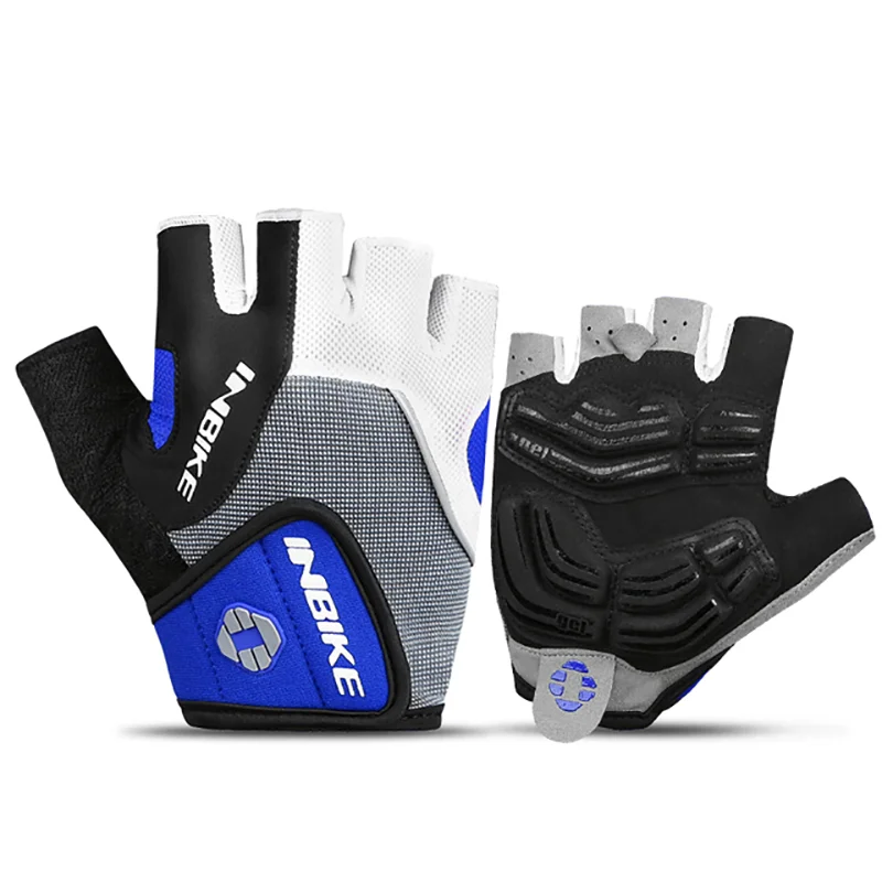 INBIKE Mens Summer Cycling Gloves Half Finger Road Shockproof Breathable
