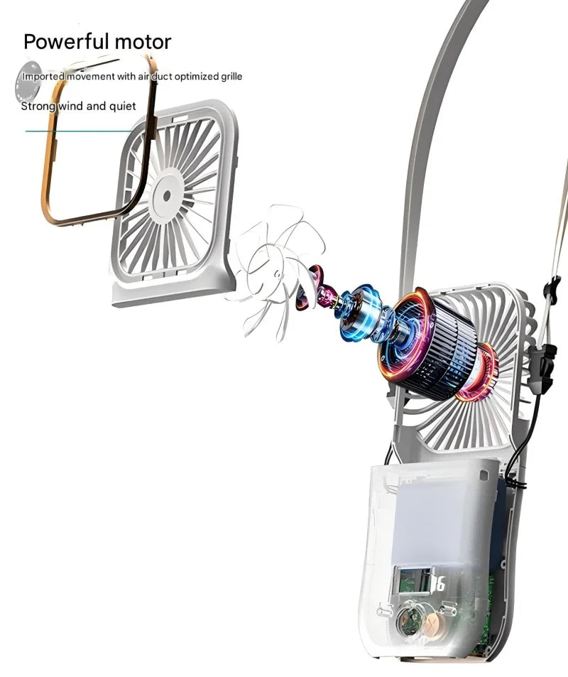 Oeny Portable Handheld Mini Fan With Digital Display USB Rechargeable