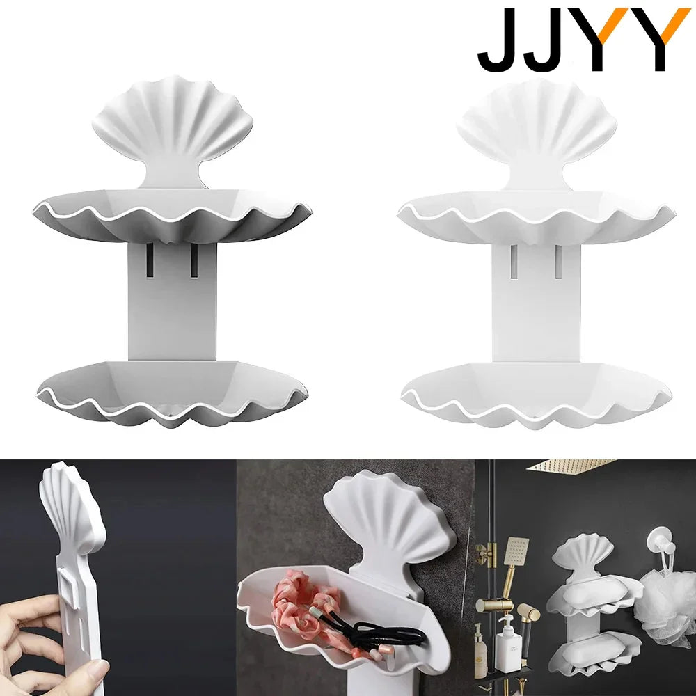 Stonego Shell Soap Box Holder Wall Mount for Bathroom