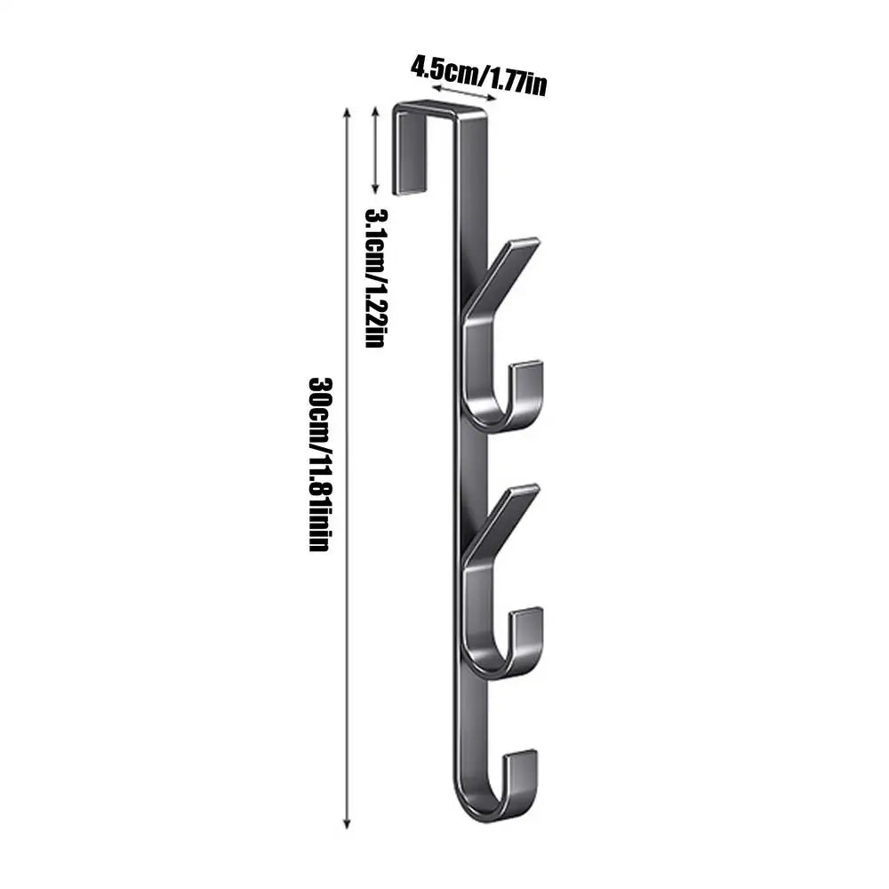 Carbon Steel Door Hanger Over The Door Hooks Versatile Clothes Storage