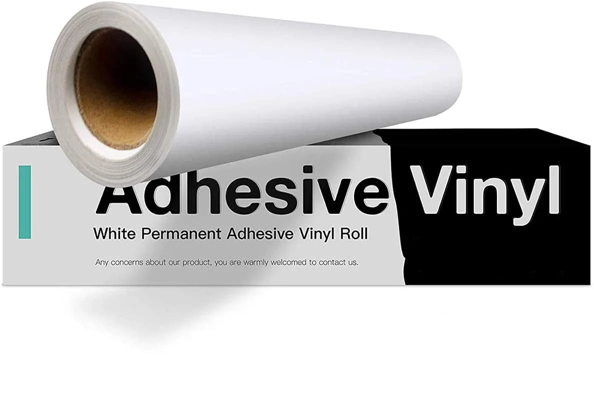 HTVRONT Glossy Permanent Adhesive Vinyl Roll for Cricut Craft Cutter