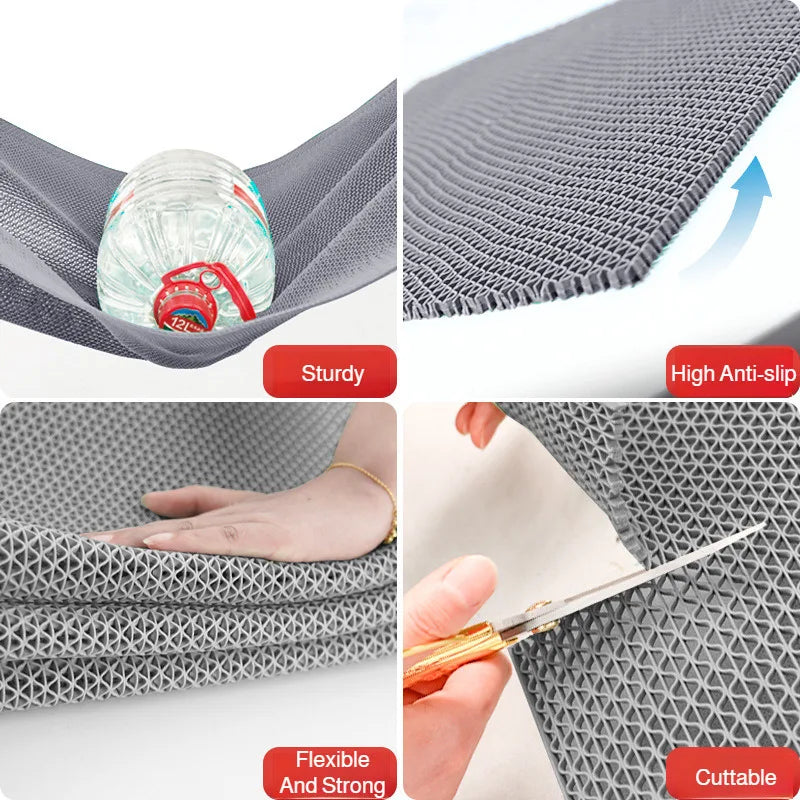 PVC Anti Slip Bath Mat Mesh Floor Mat Bathroom Kitchen