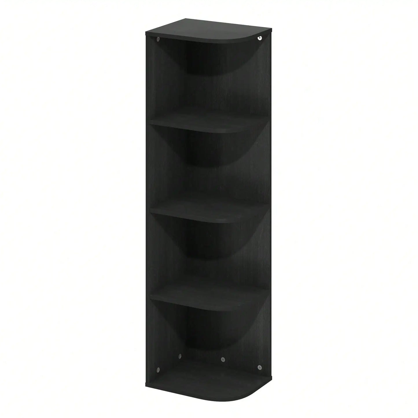 Bamboo Corner Open Shelf Bookcase For Small Spaces