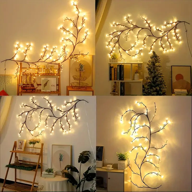 NONECN 7.5ft USB Powered Christmas LED Branch Lights Indoor Decor