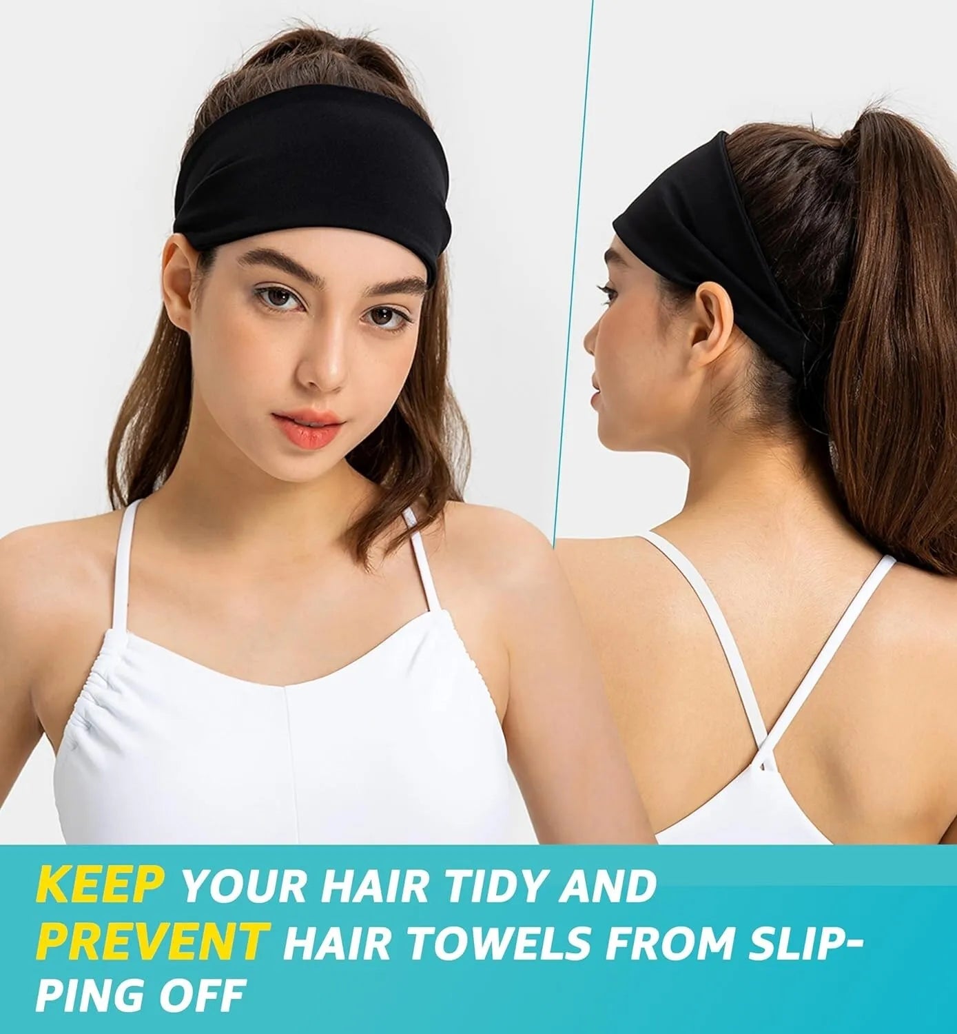 Moisture Wicking Running Headband Quick Dry Sweatband For Sports