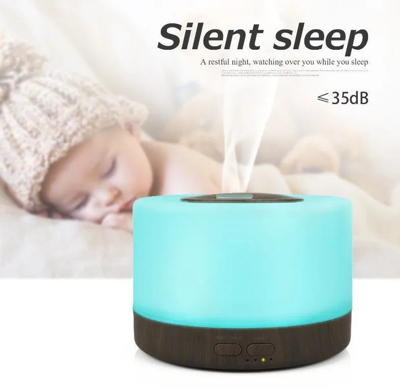 Ultrasonic Essential Oil Diffuser With LED Night Light