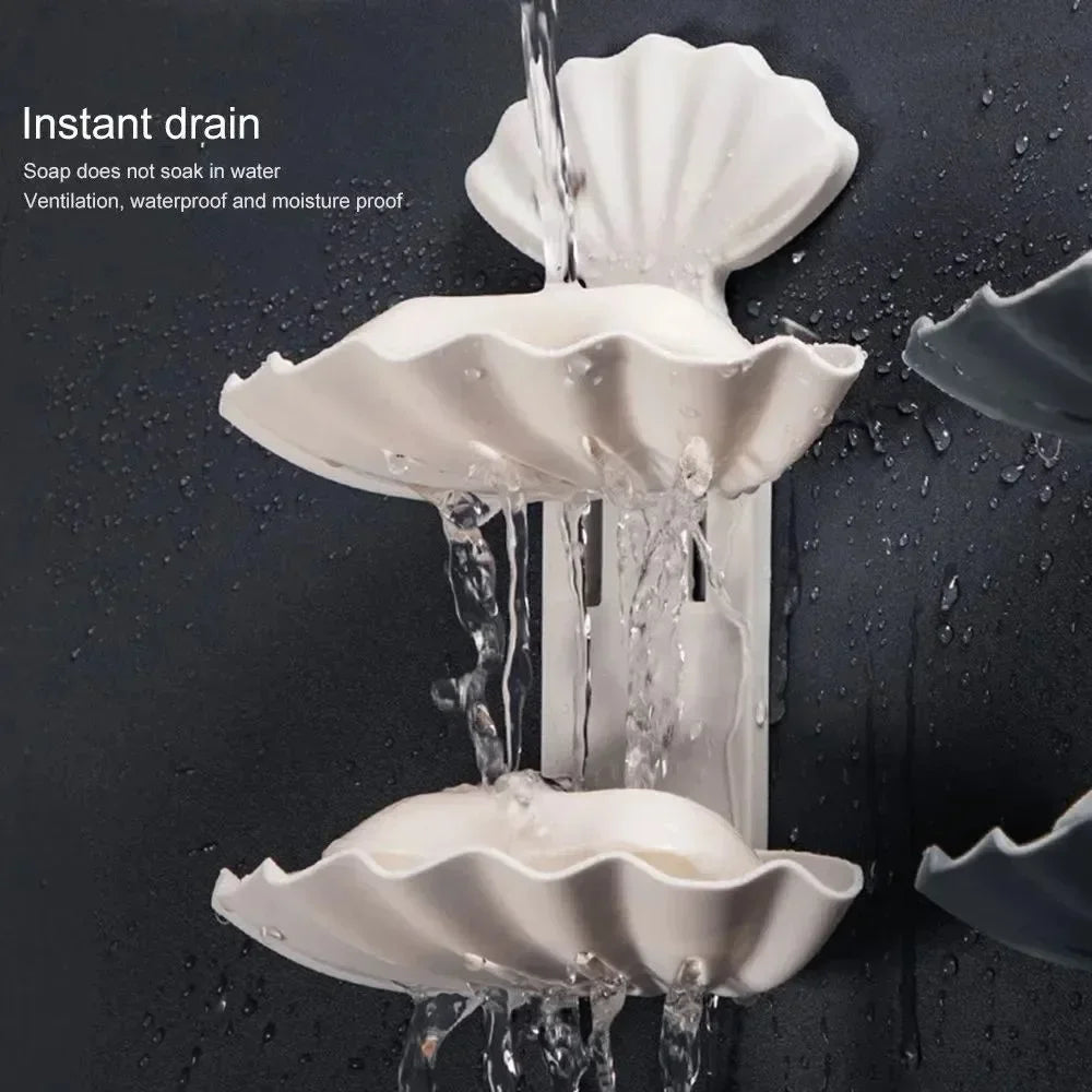 Stonego Shell Soap Box Holder Wall Mount for Bathroom